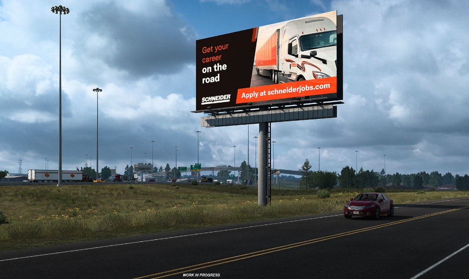 euro truck simulator schneider national ad 1
