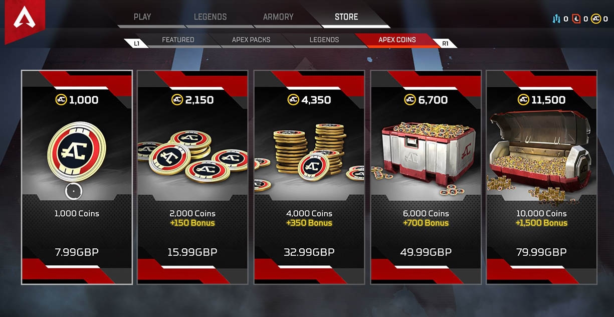 Apex Legends: Παίκτης ξόδεψε 500 δολάρια σε loot boxes