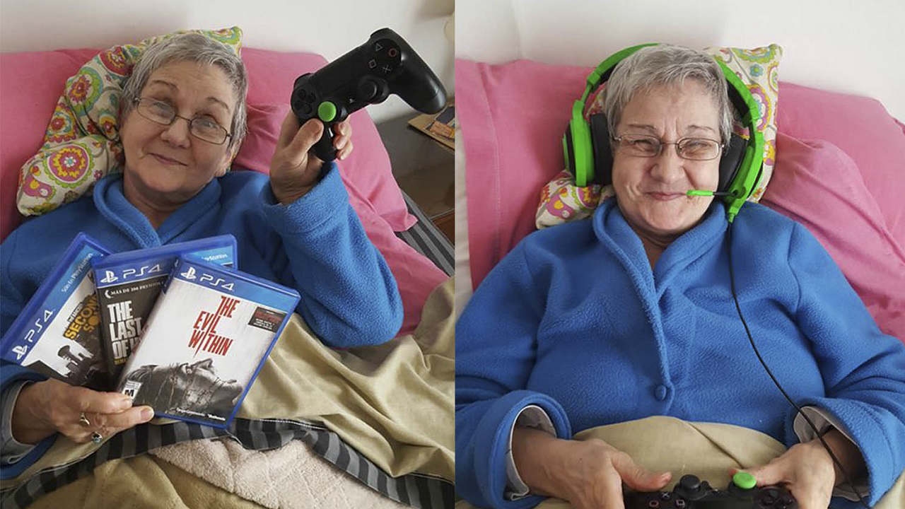82χρονη γιαγιά είναι φανατική gamer